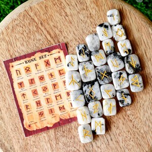 Rainbow Moonstone Rune Sets Elder Futhrak Rune Set Gemstone - Etsy
