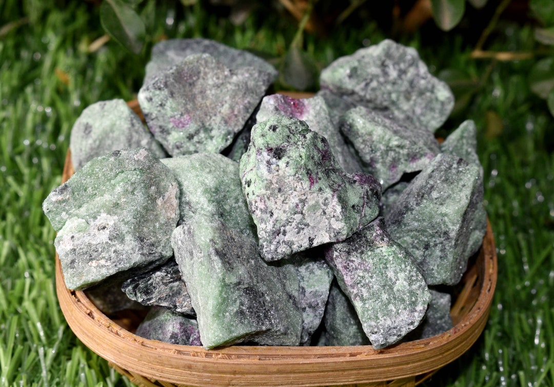1 Inch Ruby Ruby Zosite Rough Natural Stones 1 Inch Ruby Zosite Raw Stones Natural ...