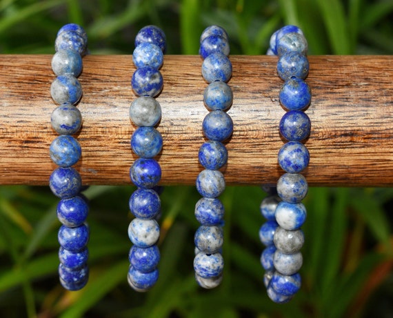 Natural Lapis Lazuli Stone Beads 7 Chakra Healing Bracelet Yoga 8MM