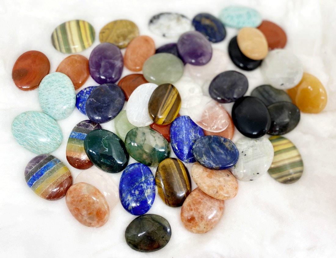 Mix 25pcs Bulk Worry Stones wholesale Worry Stones Bulk Etsy