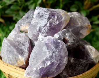 Amethyst Rough Natural Stones Amethyst Raw Stones Natural Amethyst Crystals pack size of 1, 2, 3, 5 and 10 Pieces