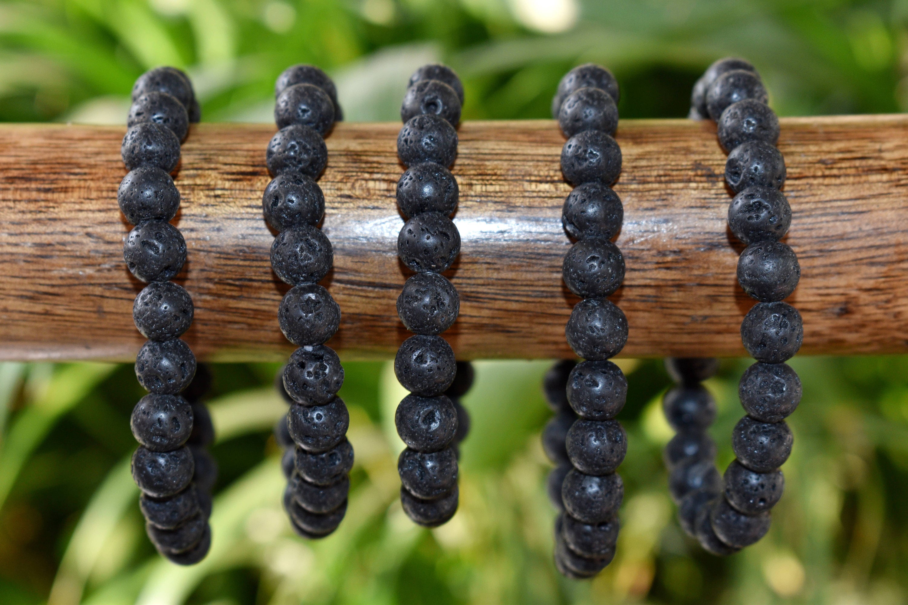 Mens Handmade Natural Stones Bracelet with Adjustable Cord – Gifts