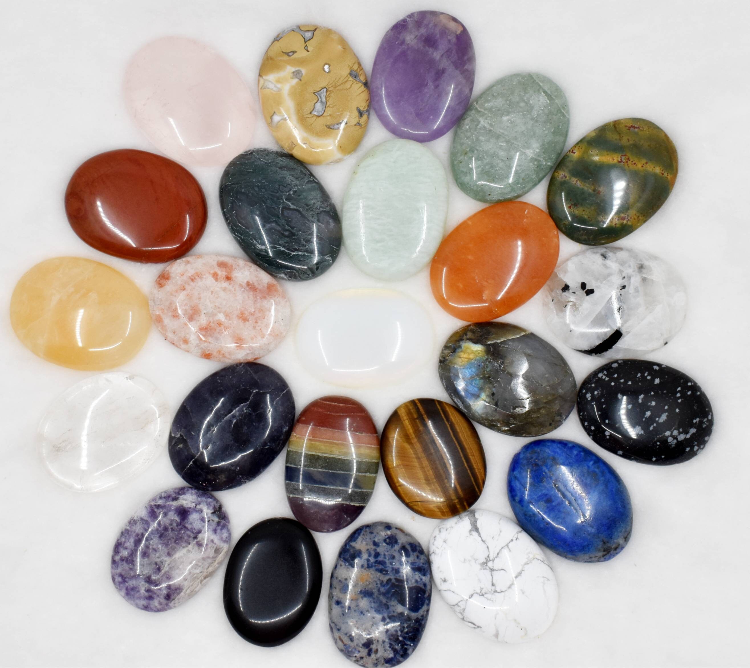 Wholesale Worry Stones Mix Lot 50 Bulk Worry Stones Bulk Palm Etsy