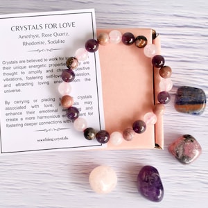 Crystal Attracting LOVE Kit, Loved Gift Set, Love Stones Set for Healing & Manifesting Romance, Perfect Gift for LOVE Crystals Enthusiasts