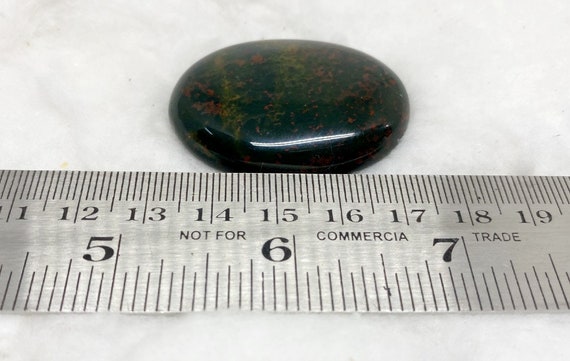 1 Pc Bloodstone Worry Stone Crystal Palm Stone Thumb Stone Pocket Stone 