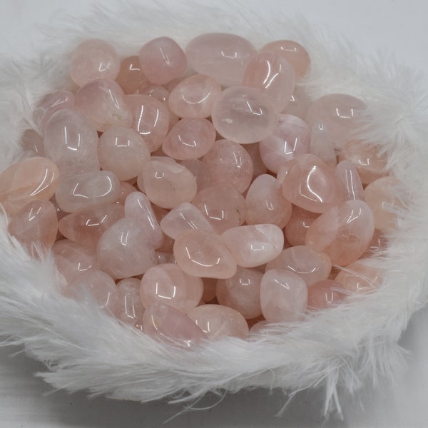 Rose Quartz Tumbled Stones A Grade Healing Crystals, Opal Tumbled Stones in pack sizes of 1, 2, 3, 5 and 10 Pieces