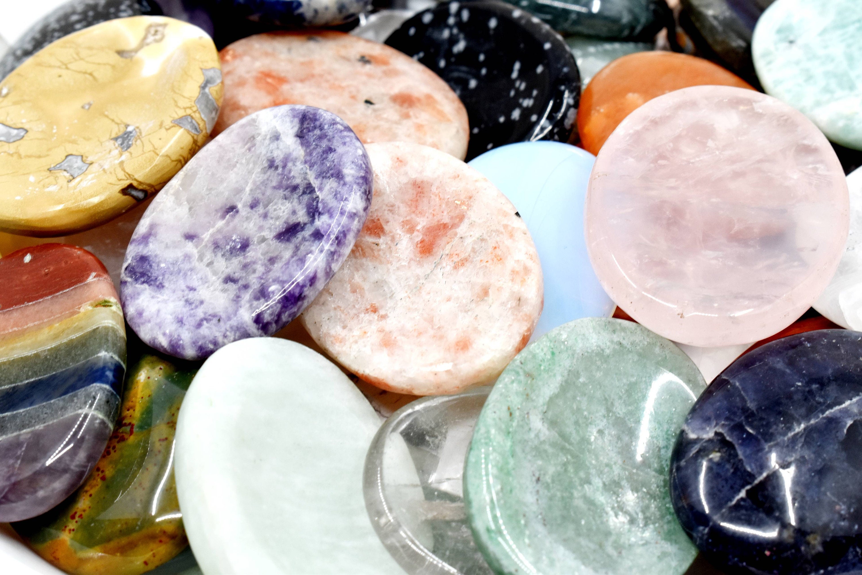 Mix 25pcs Bulk Worry Stones wholesale Worry Stones Bulk Etsy