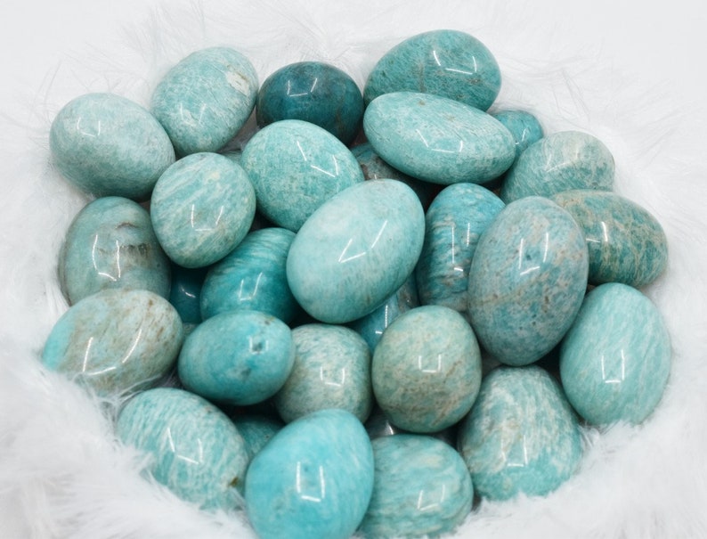 Amazonite Tumbled Stones AAA Grade Amazonite Healing Crystals image 1