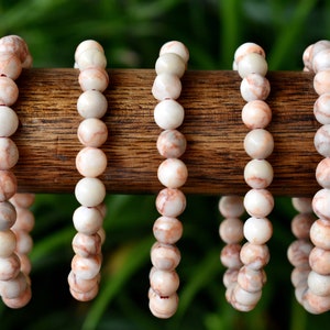 Red Picasso Jasper Bracelet 6mm, 8mm, 10mm A Round Bead Bracelet,  Gemstone Bracelet Healing Stones