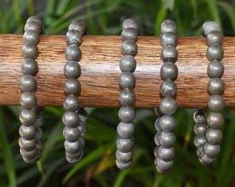 20 BRACCIALE ELASTICO PIRITE - Pietre Dure Creazioni - Gioielli