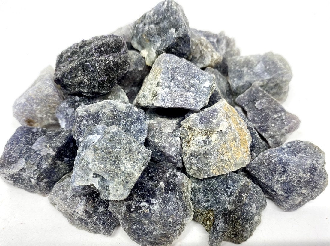 Iolite Rough Natural Stones 1 inch Iolite Raw Stones Natural Etsy