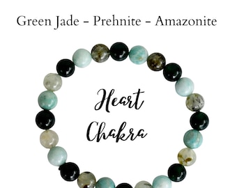 Harmonize HEART Chakra Crystals Bracelet, Chakra Stones Bracelet Healing Crystal Soothing Energy Bracelet Chakra Balancing Chakra's Gift Gem