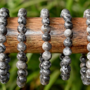 Black Labradorite Bracelet Round Beaded Gemstone Bracelet Labradorite Crystal Healing Bracelet 4mm, 6mm, 8mm, 10mm