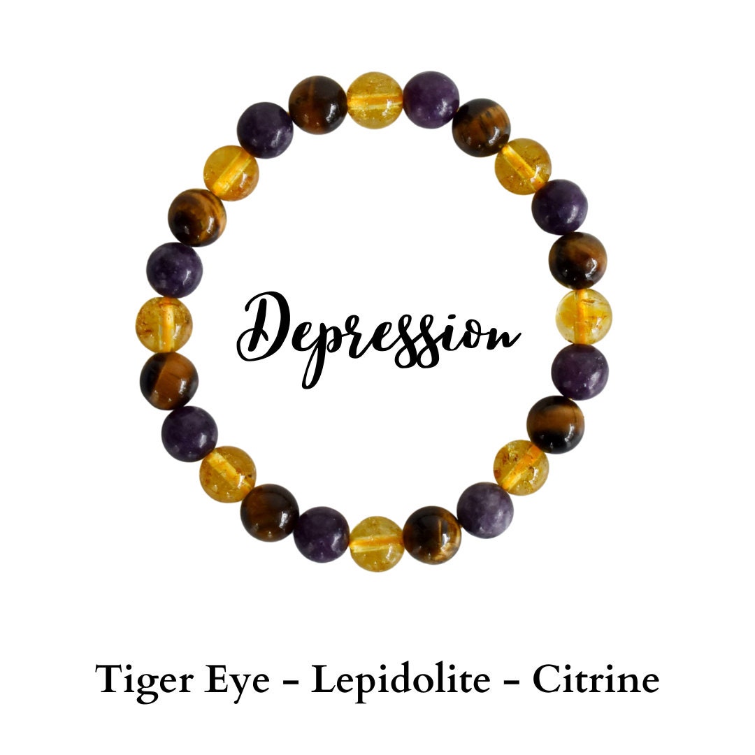 Reducing DEPRESSION Bracelet Depression Relief Crystals Gift Etsy