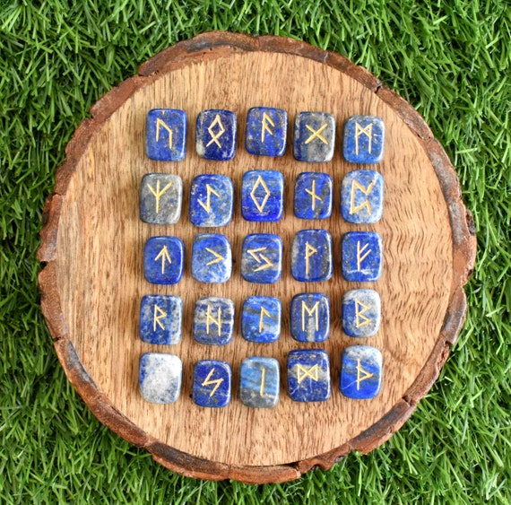 Lapis Lazuli Set of Rune Stones