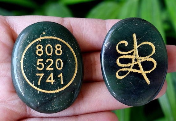 Real Green Jade Flat Stones, Natural Oval Crystals With Zibu