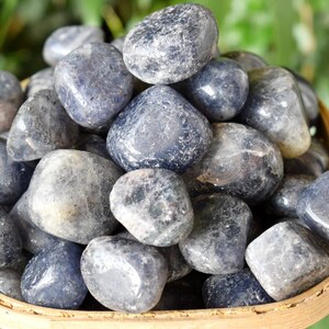 Iolite Tumbled Stones A Grade Iolite Healing Crystals, Gemstone Natural Tumbled Stones in pack sizes of 1,2,3,5 and 10 Pieces