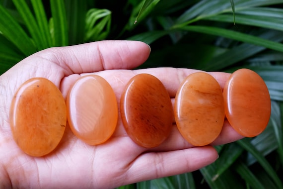 Orange Aventurine Palm Stones Orange Aventurine Palm Stones