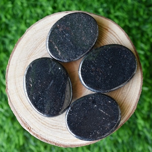 Natural Hematite Palm Stones, Real Polished Oval Palm Gemstones, Bulk Lots Genuine Healing Pocket Crystals, Spiritual Gift For Men and Women