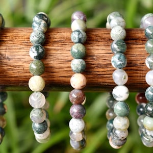 Fancy Jasper Bracelet 4mm, 6mm, 8mm, 10mm A Round Bead Bracelet,  Gemstone Bracelet Healing Stones