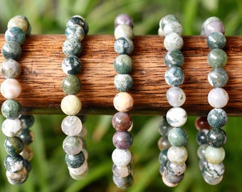 Fancy Jasper Bracelet 4mm, 6mm, 8mm, 10mm A Round Bead Bracelet,  Gemstone Bracelet Healing Stones