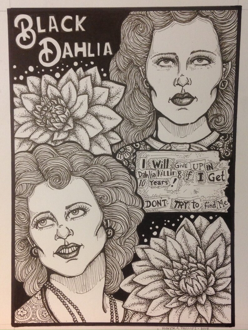 The Black Dahlia original artwork