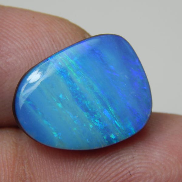 Australian Doublet Opal, Opal Gemstone, Natural Loose Cabochon, Fancy Shape, Good Quality Code-S063