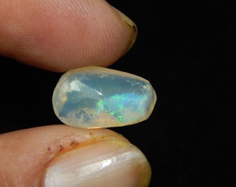 Rough Australian Opal Gemstone, Natural Fancy Cabochon, 4.80 Cts