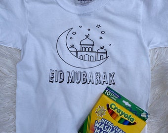 Kids Eid Coloring Shirt
