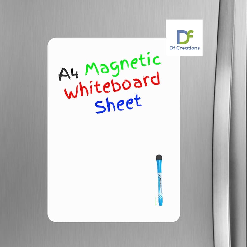 A4 Whiteboard Magnetic Sheet A4 Dry wipe Memo Board Dry erase Home School pad, Planner Memo Notice, Reminder image 4