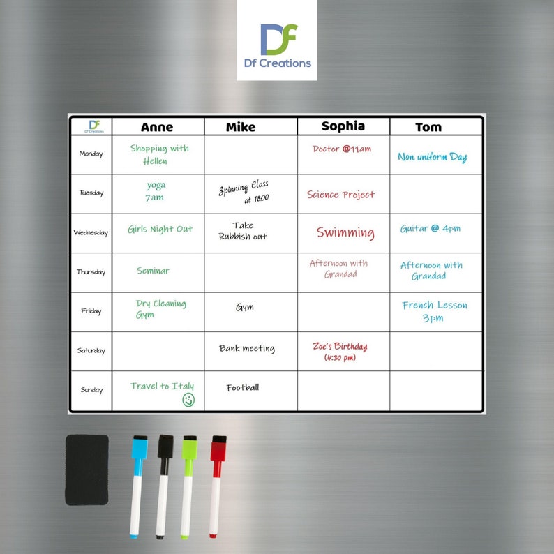 Magnetic Innovations Large A3 Fridge Meal Planner Board Ideal As | Philippines