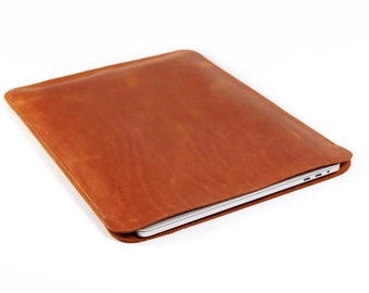 personalised leather macbook case