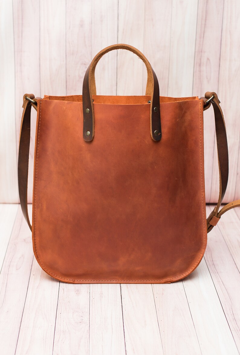 Leather Tote Bag Laptop Bag Leather Bag Leather Purse Etsy