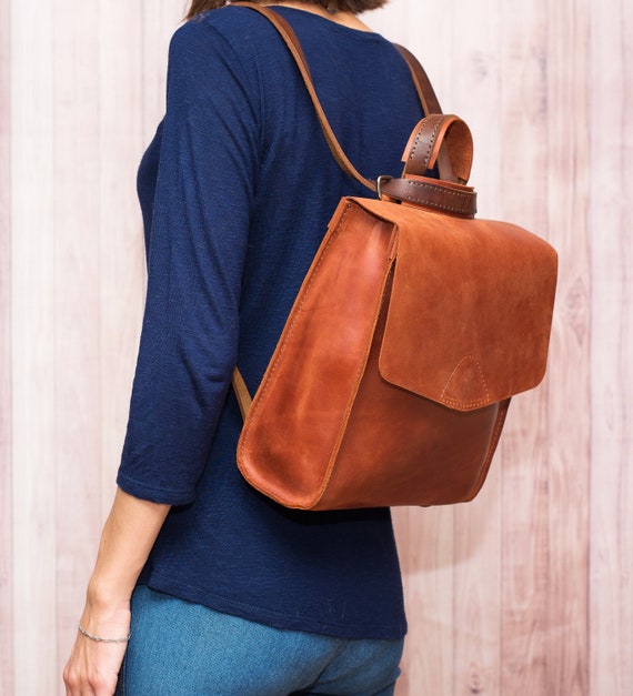 leather backpack etsy