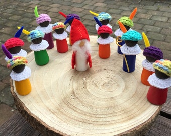 Items similar to Angel peg doll, saint, country, rustic 