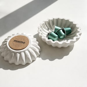 Waveform Decorative Bowl, Minimalist Trinket Dish, Coffee Pod Holder, Modern Home Decor
