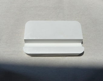 Concrete Card holder | Phone stand | Conrete stand | Minimal design | White colour concrete| Holder| Tablet stand|Card Stand| concrete decor