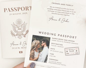 Destination Wedding Invitation Passport Template Boarding Pass Invitation Printable Passport Invitation Template Wedding Passport Custom