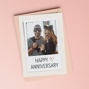 Plantilla de tarjeta de aniversario Regalo de aniversario de 1 año para novio Regalo de aniversario de 1 año para novia Tarjeta de aniversario imprimible Tarjeta de aniversario imprimible DIY