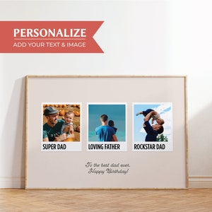 Personalized Photo Gift Father Unique Gift For Dad Meaningful Father Day Gift Polaroid Custom Photo Gift Husband Personalized Best Dad Gift