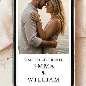 CANVA Wedding Invitation With Trackable RSVP Wedding Announcement