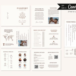 Ceremony Program Printable Wedding Program Destination Wedding DIY