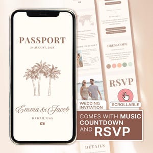 BEACH Destination Wedding Invitation Digital Wedding Invite Digital Beach