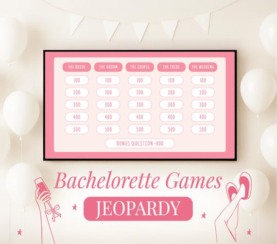 Girls Gone Mild Bachelorette Jeopardy Game Bachelorette Party Game Editable Canva Template Fun Girls Trip Game For Bride Weekend Activity