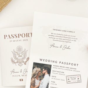 Passport Editable Template Passport Printable Invitation Passport Template Canva Invite