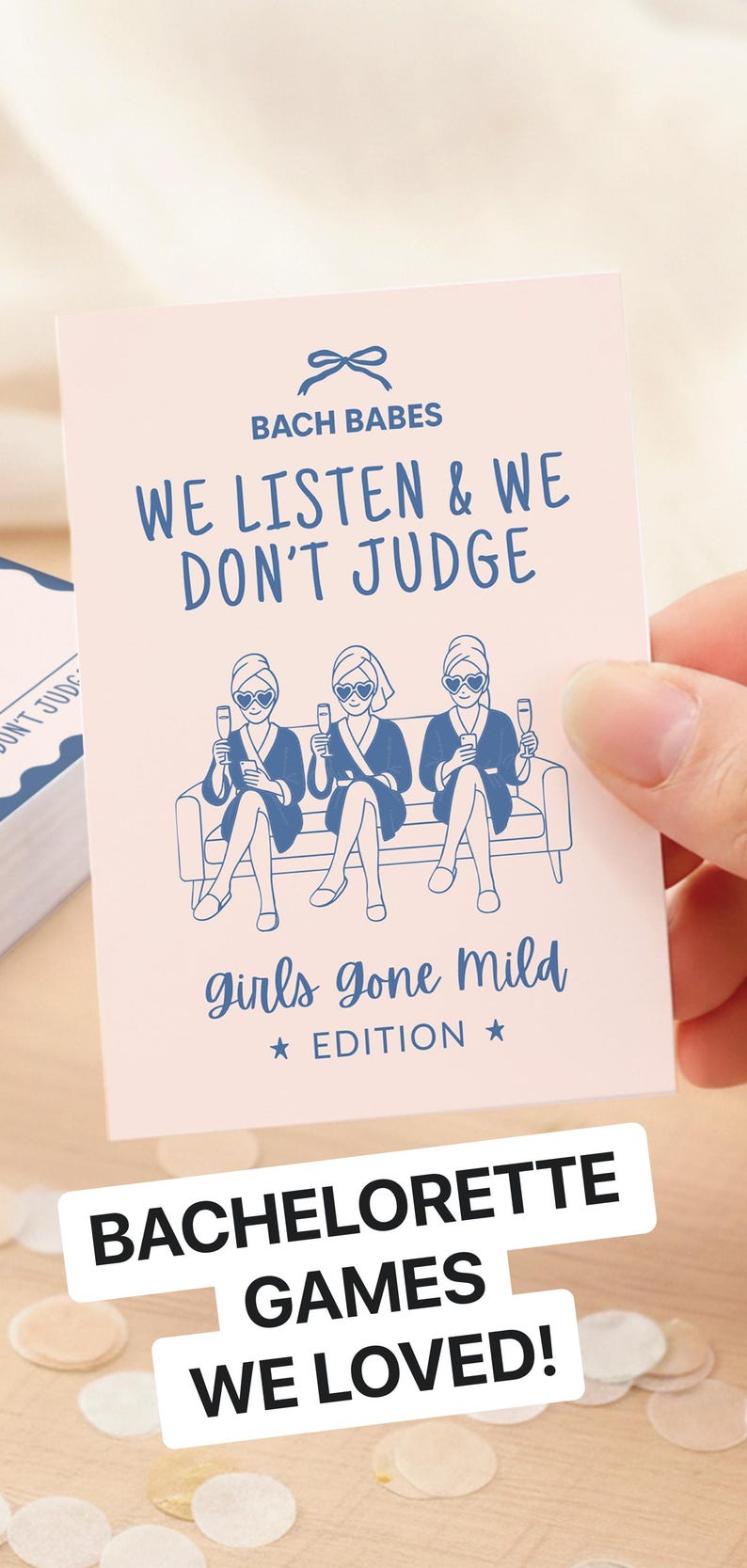 Blue Girls Gone Mild Bachelorette Games Bach Party Game Printable