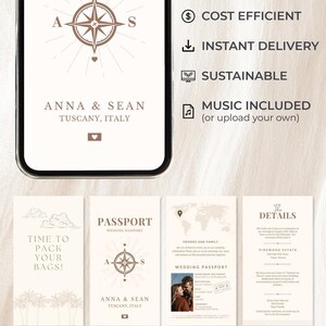 Destination Wedding Invitation Passport Wedding Invite Digital Wedding Invitation Template