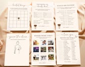 Love Is Brewing Bridal Shower Game Bundle Bridal Shower Espresso Martini Party Games Printable Shower Game Guess the Dress Bridal Game Bingo