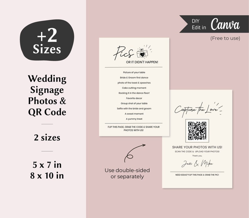 Wedding Game I Spy Wedding Table Sign Canva Custom Wedding Sign Blow Up Their Phone Sign