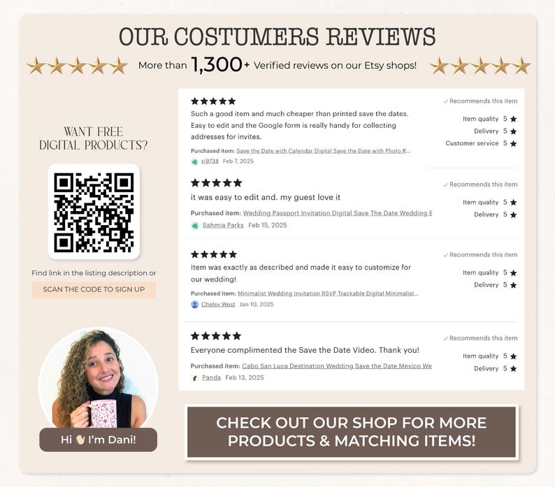 CANVA Wedding Invitation WEB Wedding Invitation with Trackable RSVP Digital Wedding Invite Template Digital Wedding Announcement Minimalist image 10
